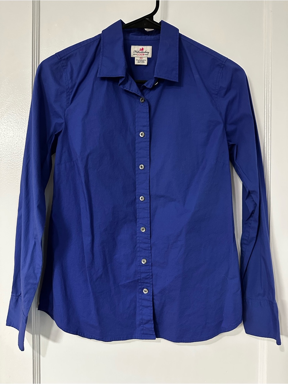 J. Crew Women's Button-Down Shirt in Cobalt Blue